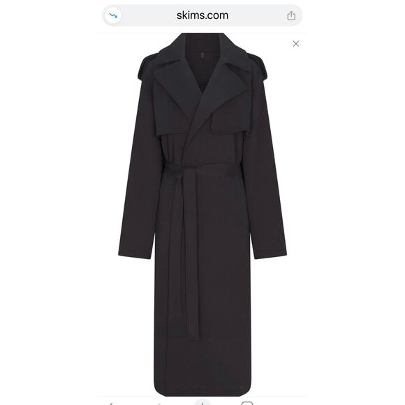 Skims Boyfriend Oversized Trench Coat- MED-NWTS - Picture 2 of 12